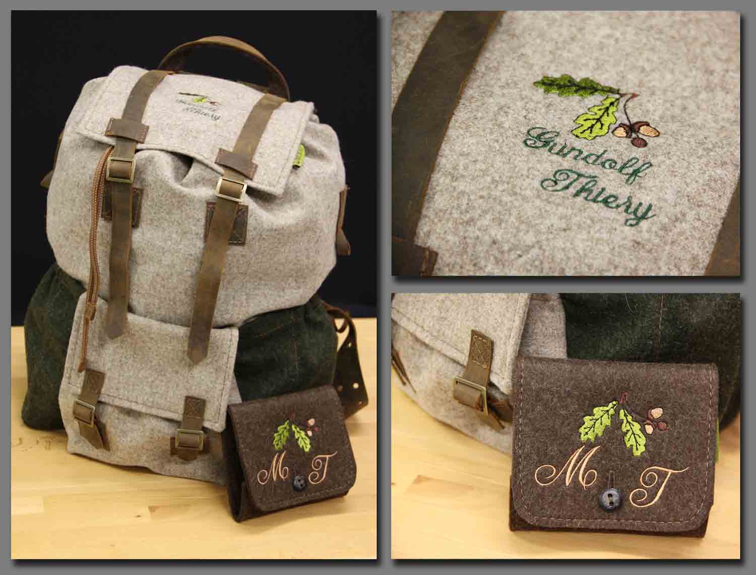 Rucksack Bestickung Geschenkidee