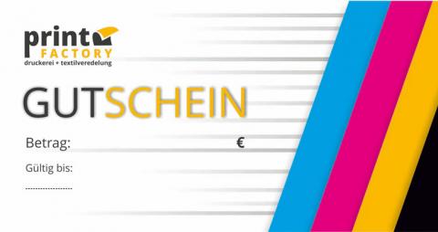 Geschenkgutschein von PrintFactory